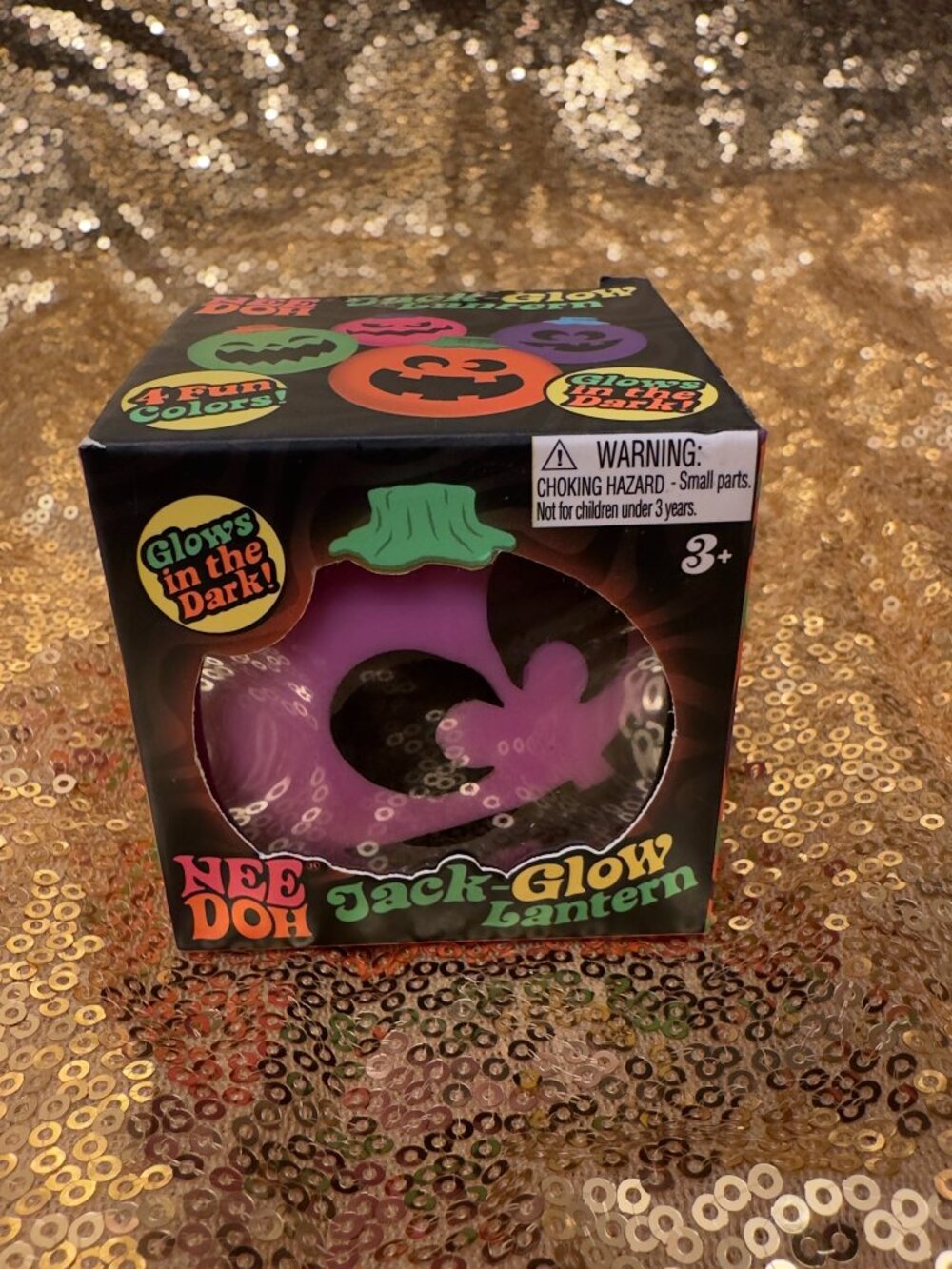 Rare Needoh Jack-glow Lantern Glow-in-the-dark Squeeze